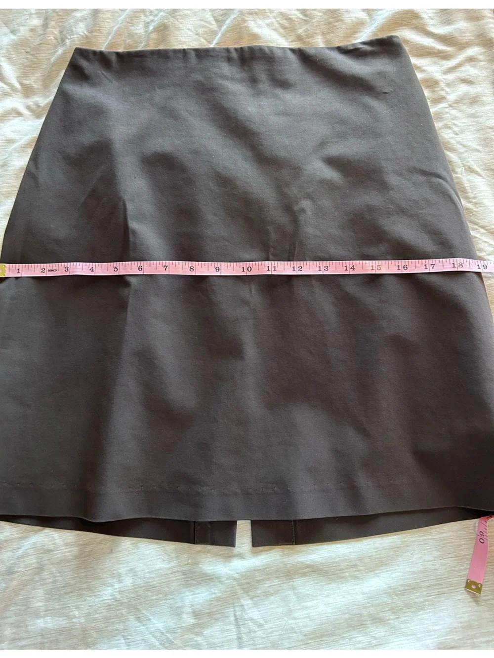 Jennie Maag Women's Large Chocolate Brown Straight A frame Bussines Casual Skirt